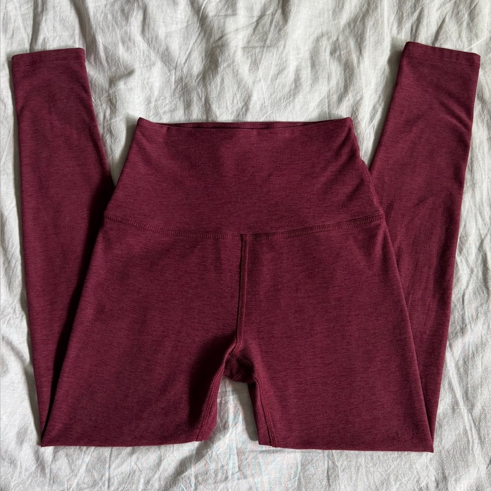 beyond yoga spacedye caught in midi high-waisted leggings.